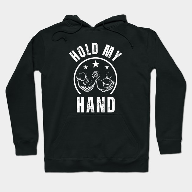 Arm Wrestling Funny Hoodie by footballomatic